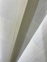 Тюль лён Linen кремовый с люрексом Турция — изображение 6