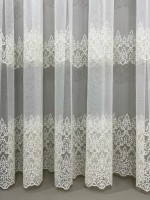 Тюль фатин Oakleaves кремовий Туреччина