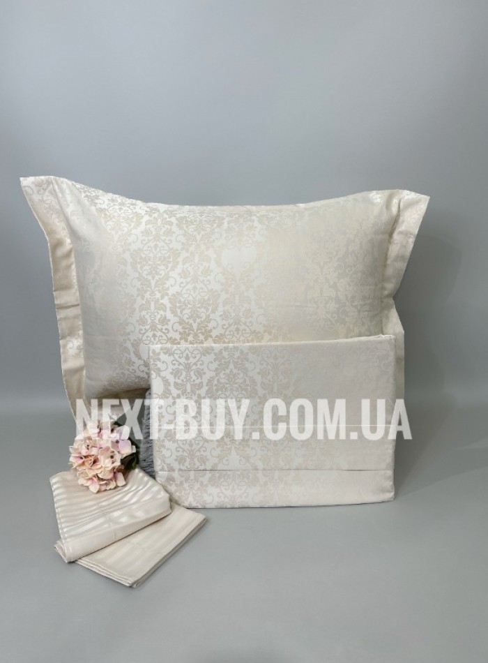 Постельное белье Maison D'or Pearl Beige 200x220см бамбук жаккард — изображение 2