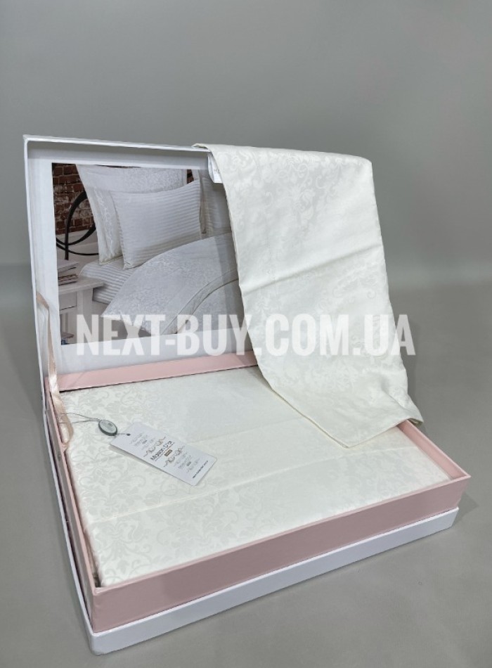 Постельное белье Maison D'or Pearl Ecru 200x220см бамбук жаккард — изображение 2