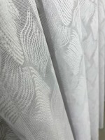 Тюль сітка з плетінням Bundle білий Туреччина - Зображення 8