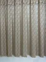 Тюль сітка з плетінням Bundle бежевий Туреччина - Зображення 2