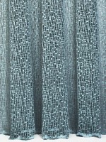 Тюль сітка з плетінням Weaving синій Туреччина