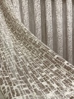 Тюль сетка с плетением Weaving бежевый Турция — изображение 5