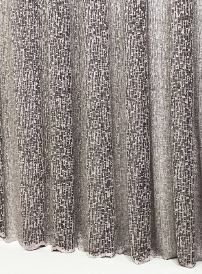 Тюль сітка з плетінням Weaving шоколадний Туреччина - Зображення 7