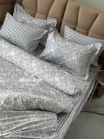 Постельное белье Maison D'or Pearl Grey 200x220см бамбук жаккард — изображение 3