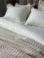 Постільна білизна Maison D'or Pearl White 200x220см бамбук жаккард - Зображення 4