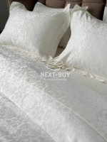 Постільна білизна Maison D'or Pearl White 200x220см бамбук жаккард - Зображення 6