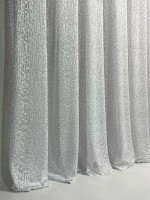 Тюль сетка с плетением Weaving белый Турция — изображение 3