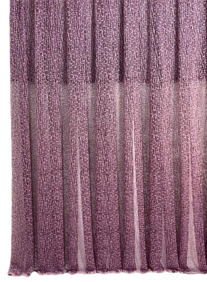 Тюль сітка з плетінням Weaving малиновий Туреччина - Зображення 2