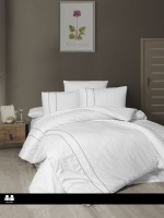 First choice Alfa White deluxe сатин постельное белье евро 200х220