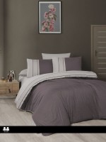 First choice Chackers Duet Lilac & Beige deluxe сатин постельное белье евро 200х220
