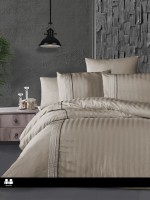 First choice Modalife Cappuccino deluxe сатин постельное белье евро 200х220