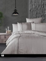 First choice Modalife Sand deluxe сатин постельное белье евро 200х220