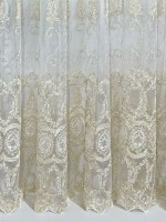Тюль фатин Faberge крем-золото Туреччина