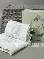 Diamond набор кухонных полотенец с вышивкой Dally white 40х60см 2шт.