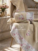 Набір махрових рушників Maison D'or Lady Roses Beige 3шт. бежевий - Зображення 2