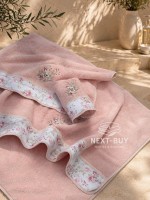 Набір махрових рушників Maison D'or Lady Roses Rose 3шт. рожевий - Зображення 5
