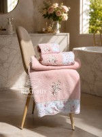 Набір махрових рушників Maison D'or Lady Roses Rose 3шт. рожевий - Зображення 7