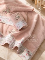 Набір махрових рушників Maison D'or Lady Roses Rose 3шт. рожевий - Зображення 2