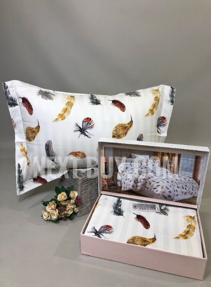 Maison Dor Feather white постельное белье 200x220см сатин — изображение 2