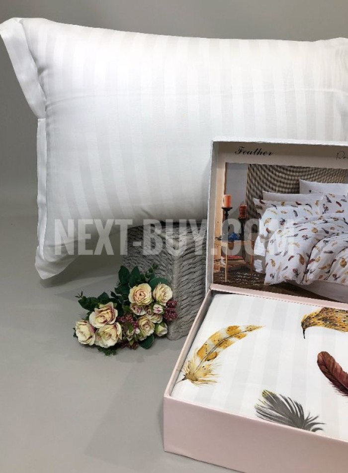 Maison Dor Feather white постельное белье 200x220см сатин — изображение 5