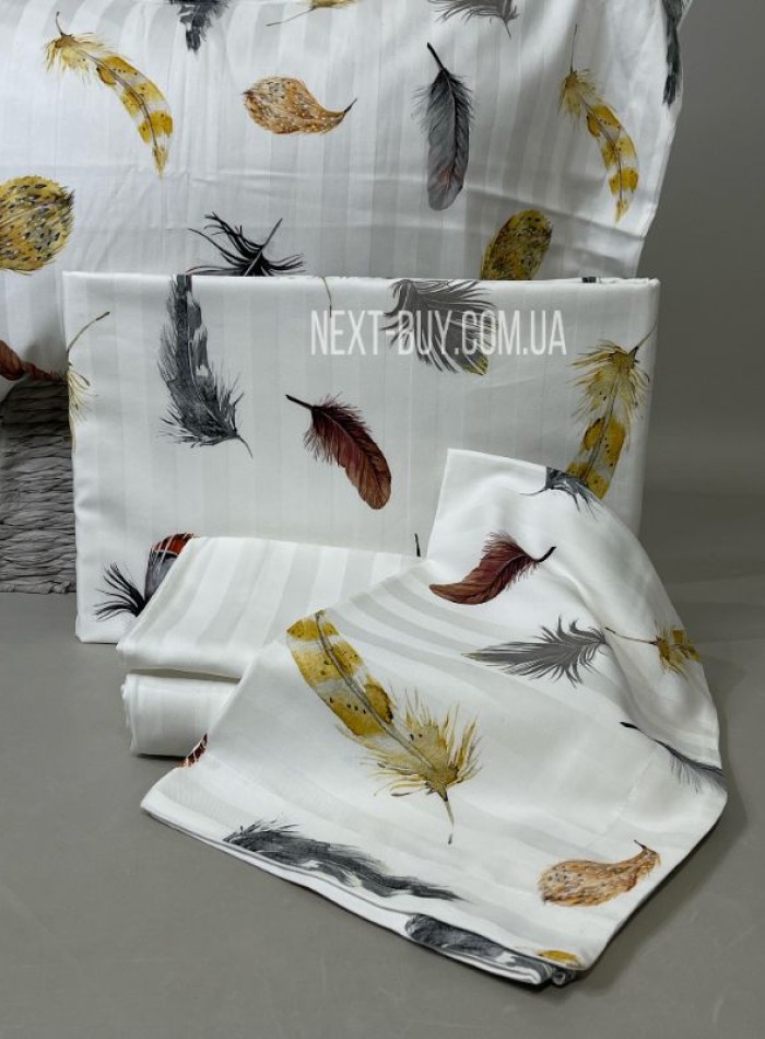 Maison Dor Feather white постельное белье 200x220см сатин — изображение 3