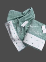 Maison D`or Lavoine Hearts blue махровий рушник для сауни 85х150 - Зображення 3