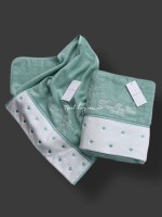 Maison D`or Lavoine Hearts blue махровий рушник для сауни 85х150