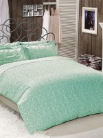 Постельное белье Maison D'or Rose Marine Turquoise 160x220см сатин со стразами — изображение 3