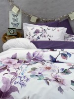 Постільна білизна First choice Martina purple 3D Satin евро 200х220 - Зображення 2