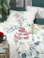 Постільна білизна First choice Sarnia oil green 3D Satin евро 200х220 - Зображення 2