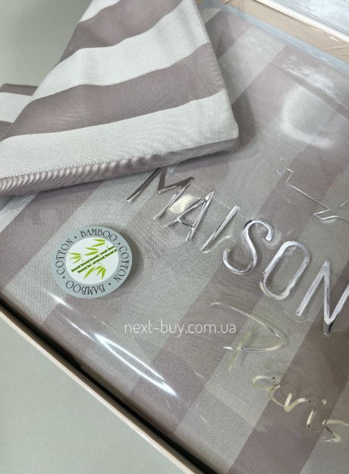 Бамбуковое постельное белье Maison D'or Fous Linens Set Lilac 200x220см — изображение 3