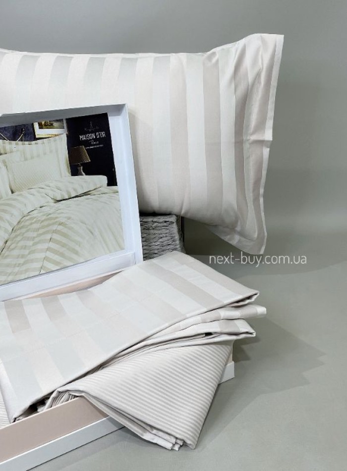 Бамбукова постільна білизна Maison D'or Fous Linens Set Stone 200x220см - Зображення 3