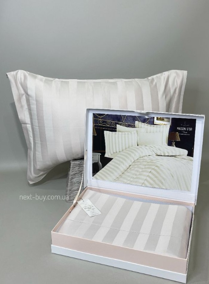Бамбукова постільна білизна Maison D'or Fous Linens Set Stone 200x220см - Зображення 4