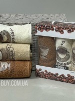 Набір кухонних рушників Deep coffe 3шт. 30х50см - Зображення 4