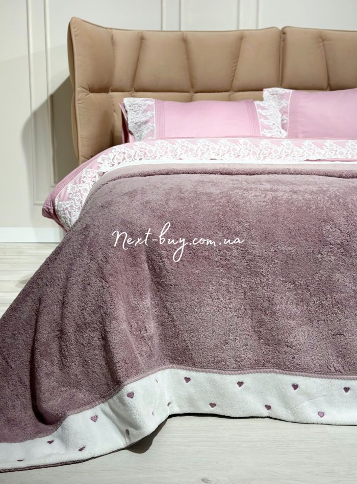 Maison D`or Lavoine Bed Cover махровое покрывало 220х240 фиолетовое — изображение 2
