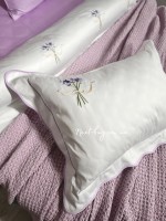 Maison D'or Lavander Embrodery lilac постільна білизна євро 200х220 сатин з вишивкою - Зображення 6