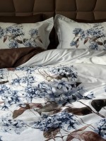 Постільна білизна First choice Luanda Brown 3D Satin евро 200х220 - Зображення 7