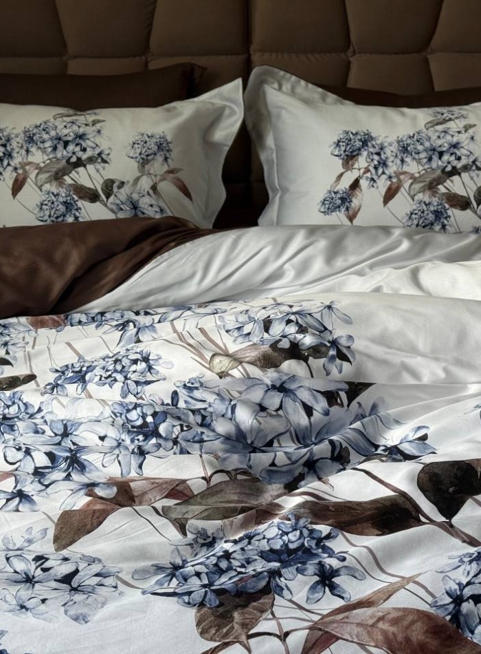 Постільна білизна First choice Luanda Brown 3D Satin евро 200х220 - Зображення 7