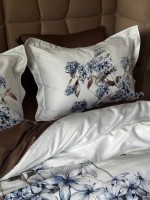 Постільна білизна First choice Luanda Brown 3D Satin евро 200х220 - Зображення 6