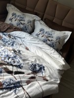 Постільна білизна First choice Luanda Brown 3D Satin евро 200х220 - Зображення 3