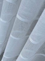 Тюль лён с полосками Linen белый Турция — изображение 6