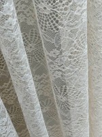 Тюль сітка з плетінням Cobweb бежевий Туреччина - Зображення 6