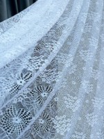 Тюль сетка с плетением Cobweb белый Турция — изображение 4