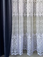 Тюль фатин Budes белый с блескомТурция — изображение 5