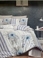 First Сhoice Helen grey постільна білизна ранфорс полуторний 160х220