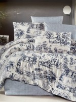 First Сhoice Vintage blue постільна білизна ранфорс полуторний 160х220