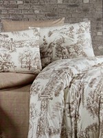 First Сhoice Vintage brown постільна білизна ранфорс полуторний 160х220 - Зображення 2