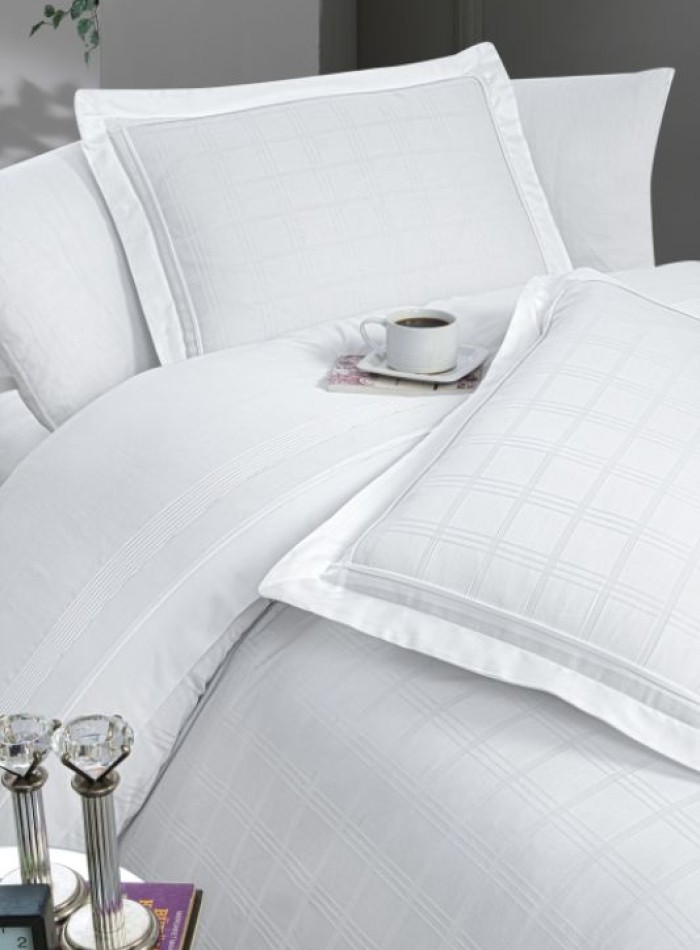 First choice Royce white delux сатин постільна білизна сімейний 160х220 (2) - Зображення 2